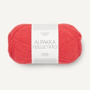 Sandnes Garn Alpakka Følgetråd Yarn In 4008 Poppy